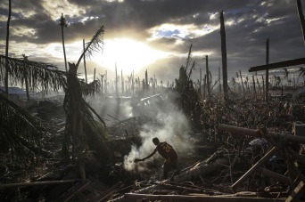 Consecuencias del tifón Haiyan. Tomada por Dan Kitwood